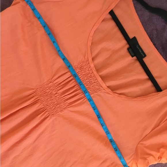 Calvin Kline Jeans Peach Short Sleeve Top- Size-XL - Picture 11 of 16